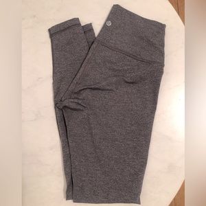 Lu Lu lemon Wunder Under tights in gray Sz 8